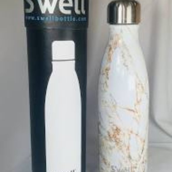 SWELL Calacatta Marble Gold 17 oz. Water Bottle - Picture 2 of 3